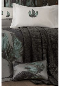 Resim 11 Parça Battaniyeli Çeyiz Seti - Tafta Yatak Örtüsü & Nevresimli Çeyiz Takımı-peludo-turkuaz Turkuaz Turkuaz 