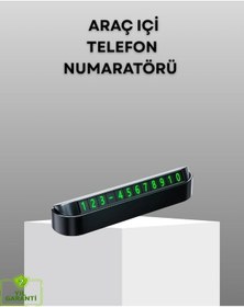 Resim Gri Alüminyum Araç İçi Telefon Numaratörü Dayanıklı Net Görünürlük Sağlayan Tasarım 