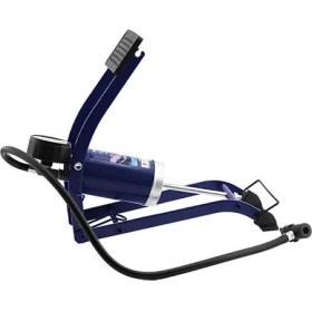 Resim Badem10 Ayak Tipi Hava Pompası Göstergeli Tekli Teker Araç Bisiklet Top Pompası 