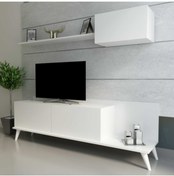 Resim Evbingo Bahar Tv Ünitesi Beyaz Beyaz 