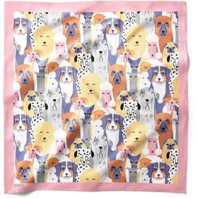Resim HAWWA Köpek Desenli Bandana Fular 