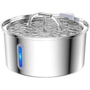 Resim Kediler Ve Köpekler İçin Led'li 108oz/3.2l Kedi Çeşmesi Otomatik Su Sebili Usb 