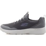 Resim Skechers Dynamight 2.0 Real Smooth Memory Foam Womens Sneaker Hafızalı Taban Lastik Bağcıklı Kadın Günlük Ayakkabı Gri Gri 