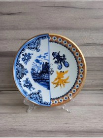 Resim Konyax Servis Tabağı Set Porselen 6 Kişilik Hybrid1 Çok Renkli 