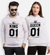 Resim Tshirthane King 01 Queen Sevgili Kombinleri Kapüşonlu Kombini 