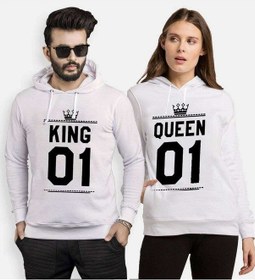 Resim Tshirthane King 01 Queen Sevgili Kombinleri Kapüşonlu Kombini 
