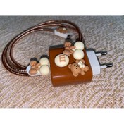 Resim Genel Markalar Iphone Hızlı Şarj Başlığı Uyumlu Sevimli Kablo Koruyucu 4'lü Set Sevimli Kablo Koruyucu 4'lü Set 