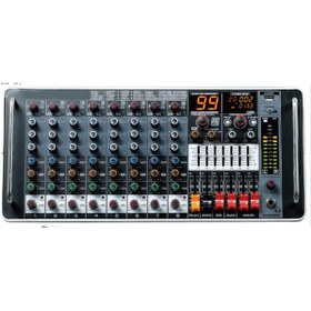 Resim ODO Mr-8m99-5 8 Kanallı Efektli 2x500 Watt Rack Tipi Anfili Power Mikser 