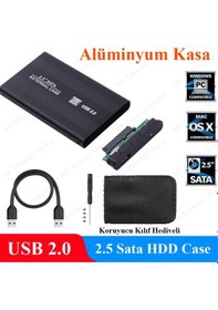 Resim 2.5 Sata Usb 2.0 Alüminyum Harici Notebook Hdd Kutusu 