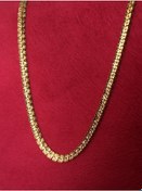 Resim Rednose Motifli Gold Çelik Kolye 0,5 Cm Genişlik Gold Altın 