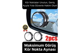 Resim Svein Özel Üretim Maksimum Görüş Artıran Iç Bükey Ayarlanabilir Araba Kör Nokta Ayna Seti 2 Adet 