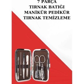 Resim Epilons Manikür Pedikür Seti 7 Parça Tırnak Mantarı Tırnak Batığı Temizleme Taşınabilir 