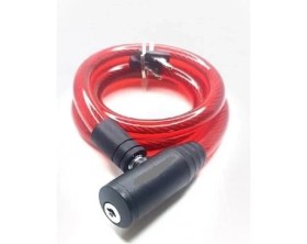 Resim KNT 12*800MM Bisiklet Kilidi Kırmızı 
