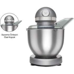 Resim Karaca Mastermaid Chef Stand Mikser Galaxy Grey 1500W 5 Lt 