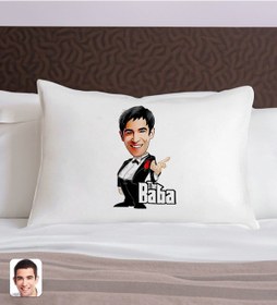 Resim Bk Gift Kişiye Özel Karikatürlü The Baba Tasarımlı Pamuklu Yastık Kılıfı-3 50x70cm, Babaya Hediye, Babalar Günü Hediyeleri Kobitmeyencom31351 Bk Gift 