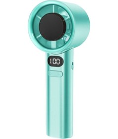 Resim 120 Vites Ayarlanabilir El Tipi Vantilatör, Elektrikli Vantilatör Mavi, 