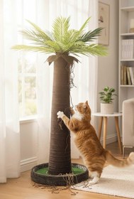 Resim Lotus Pet Design Işıklı Palmiye Kedi Tırmalaması 