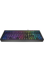 Resim Tuba Toptaş Rampage KM-R57 Siyah Rgb Aydınlatmalı Q Oyuncu Multmedia Klavye ve 12800 Dpi Mouse Gaming Set 