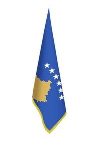 Resim Kosova Bayrağı - Ofis-makam-toplantı Odaları - Saçaklı Makam Bayrağı 1 