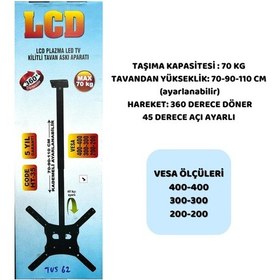 Resim Swat Tv Tavan Askı Aparatı 70-90-110 400-400 