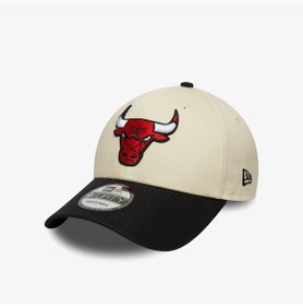 Resim New Era Nba Colourblock 9forty Chicago Bulls Unisex Bej Şapka 60771883 Bej 
