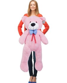 Resim Peluş Ayı 120 Cm Dev Boy Tozpembe Aşık Ayı Özgüner Oyuncak Ayıcık 