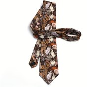 Resim 1 adet Kedi Baskılı Kravat - Fantezi Kedi Tasarımı, Dayanıklı Polyester, Günlük ve Parti Giyimi, Elde Yıkama/Kuru Temizleme, Kedi Severler İçin Üniseks Hediye 