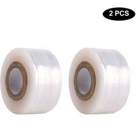 Resim 2/4/8 Rulo 3 cm Genişliğinde 150 m Peyzaj Filmi PE Plastik Esnek Film Kendinden Yapışkanlı Meyve Ağacı Peyzaj Filmi Bandaj Küçük Rulo Sarma Filmi 