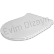 Resim Aqua Bagno Roxy Yavaş Kapanan Klozet Kapağı - Duroplast 