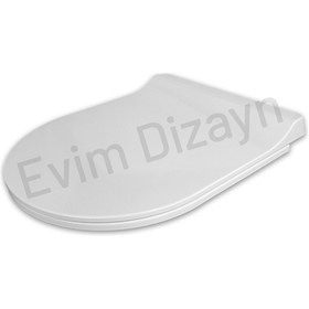 Resim Aqua Bagno Roxy Yavaş Kapanan Klozet Kapağı - Duroplast 