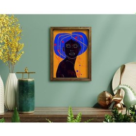 Resim Bk Home Doğal Masif Ahşap Çerçeveli Tablo-29 (551055350) 