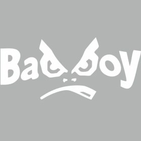 Resim Reysa Tasarım Badboy Kötü Çocuk Sticker Beyaz 20X10 cm 