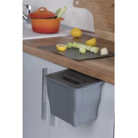 Resim Pelikan Joker Çok Amaçlı Mutfak Çöp Kovası Yüksek Kalite Plastik 5 Litre-Antrasit 