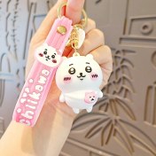 Resim Silver1 Gıoıo Yeni Loopy Çizgi Film Anahtarlık Sevimli Kunduz Arı Bebek Kadın Çanta Kolye Araba Anahtarlık Aksesuarları (Yurt Dışından) 