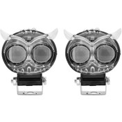 Resim Springsun Çiftli 60w Süper Parlak Led Motosiklet Farı, 6000k/3000k/4500k Renk Seçenekli, Ip67 Su Geçirmez 