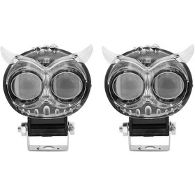 Resim Springsun Çiftli 60w Süper Parlak Led Motosiklet Farı, 6000k/3000k/4500k Renk Seçenekli, Ip67 Su Geçirmez 