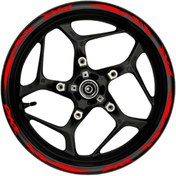 Resim TheSpaceCar DİO kırmızı yazılı kırmızı pençe şeritli 