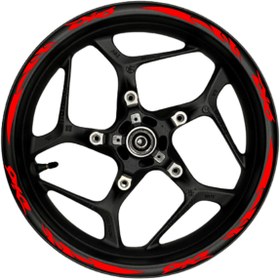 Resim TheSpaceCar DİO kırmızı yazılı kırmızı pençe şeritli 