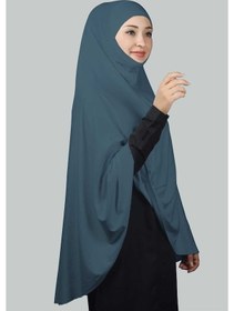 Resim Altobeh Hazır Türban Peçeli Pratik Eşarp Tesettür Nikaplı Hijab - Namaz Örtüsü Sufle (5XL)- Açık Petrol 