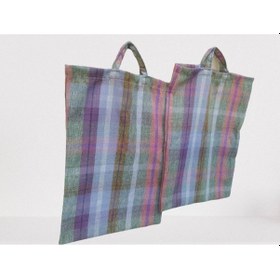 Resim Bengi Pazar Çantası 2 Adet Döşemelik Kumaş Desenli 30 Kg Taşıma (501132518) 