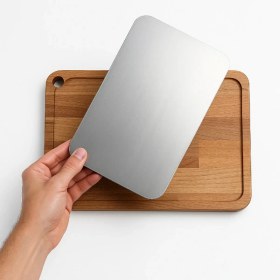 Resim River World Sunum Ve Kesme Tahtası Paslanmaz Çelik Ahşap Çok Renkli 