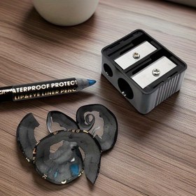 Resim 1 Adet Kaş Kalemi Bileyici 2'si 1 Arada Yüksek Kalite Seyahat Boyu Tüy Toplayıcı ile Hediye Kartpostal Kutusu Stili Makyaj Sanatçısı İçin Temel Ürün 