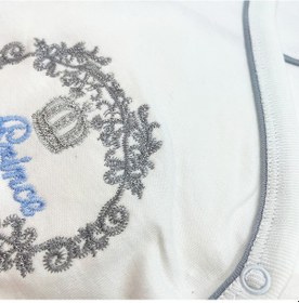 Resim Sema Baby Prens Lüks 5 Parça Hastane Çıkışı Zıbın Seti - Mavi Çok Renkli 