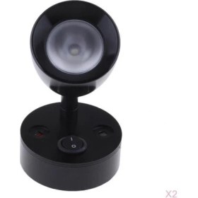 Resim Blesiya 2 Adet Su Geçirmez LED Okuma Döner Işık Iç Masa Lambası Için (Yurt Dışından) 