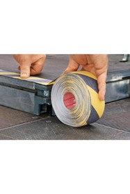 Resim Tesa Kaydırmaz Bant, 15m:50mm, sarı-siyah 