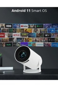 Resim nextbuy 4K Android Led Projektör 1280*720P Taşınabilir Ev Sinema Projeksiyonu Wifi Akıllı Görüntü Sistemi 