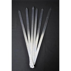 Resim 12 Adet Profesyonel Metal Kıyma Şiş (Adana-Urfa-Antep Kebap Şişi) 