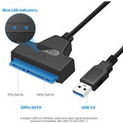 Resim 2.5 İnç Disk Ssd Dönüştürücü Usb 22Pin Sata Adaptörü Kablo 