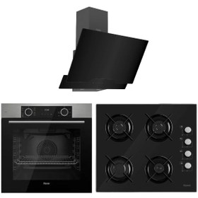 Resim Ferre FRYART HAVA FRİTÖZÜ ANKASTRE SİYAH SET (XE63MI+2140+D63) 