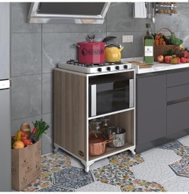 Resim Kenzlife ocak dolabı iclal crd 85*60*57 mutfak klasik setüstü ocak için modül 